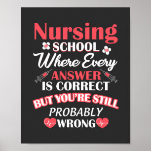 Nursing Life   Nursing School Student Poster