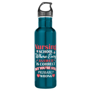 Nursing Life Nursing School Student Stainless Steel Water Bottle