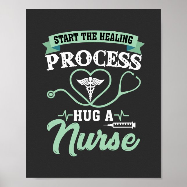 Nursing Life | Process Hug A Nurse Poster (Front)
