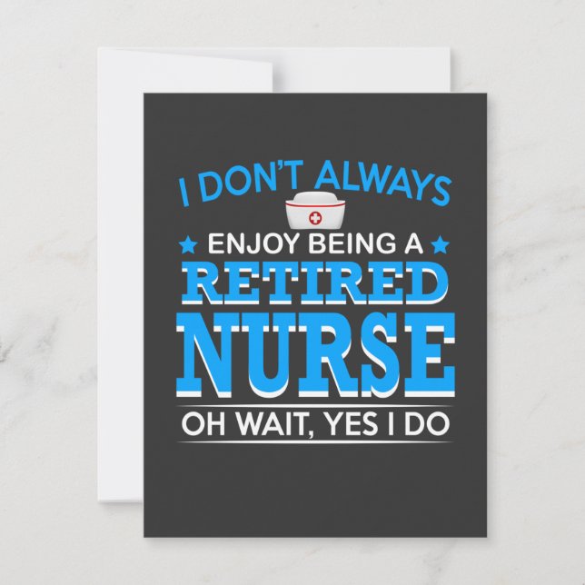 Nursing Life | Retired Nurse Thank You Card (Front)