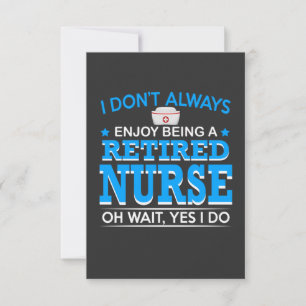 Nursing Life Retired Nurse Thank You Card