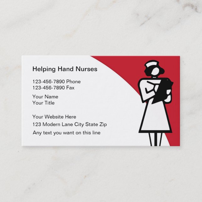 Nursing Medical Business Cards (Front)