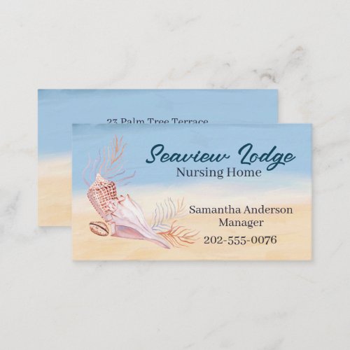 Nursing Medical Care Seashell Beach  Business Card