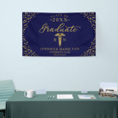Nursing Medical School Blue Gold Graduation Banner (Tradeshow)