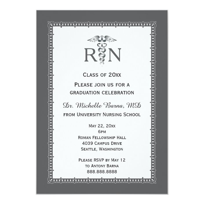 Nursing Medical School Graduation Announcements Zazzle Medical School Graduation Announcements