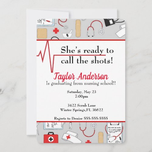 NursingMedical School Graduation Invite