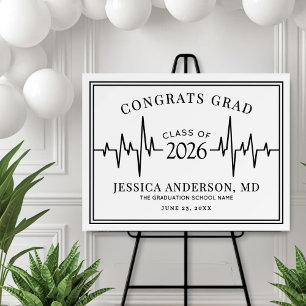 Nursing Medical School Graduation Welcome Sign