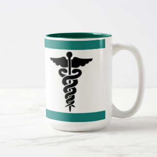 Nursing Medical Symbol Two-Tone Coffee Mug