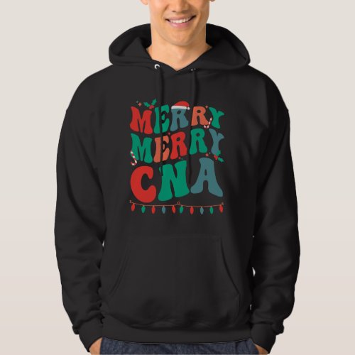 Nursing Merry CNA Nurse Christmas Certified Nursin Hoodie