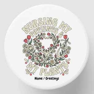 Nursing My Patients & My Plants Retro Floral Steth Mini Candle Favors