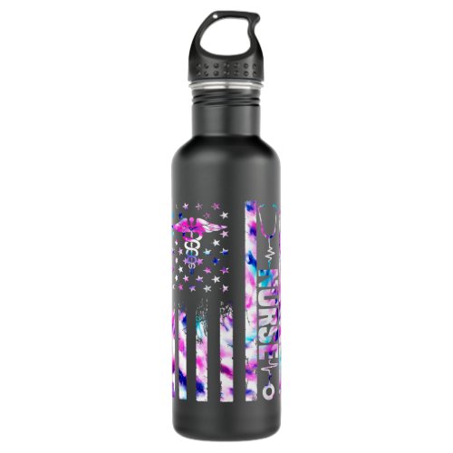 Nursing Nurse est rn nursing school graduation sen Stainless Steel Water Bottle