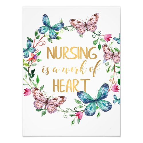 Nursing Nurse Thank You Appreciation Gift Quote Photo Print