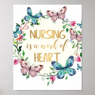 Nursing Nurse Thank You Appreciation Gift Quote Poster