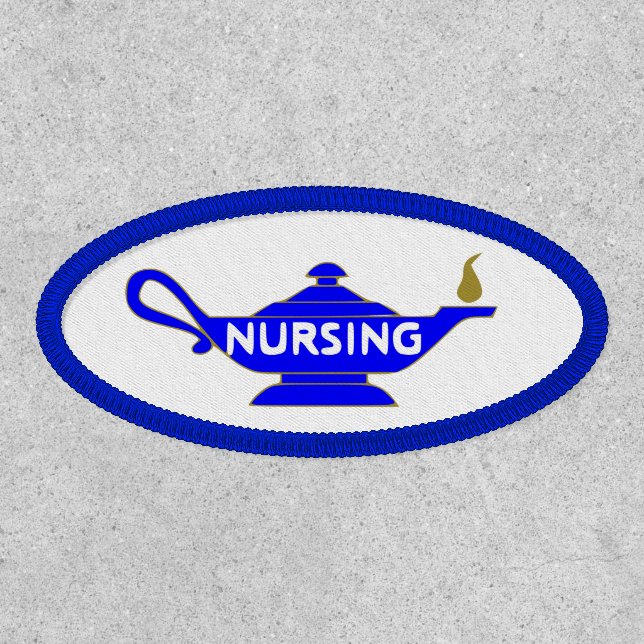 Nursing Patch with Blue Lamp and Gold Flame (Front)