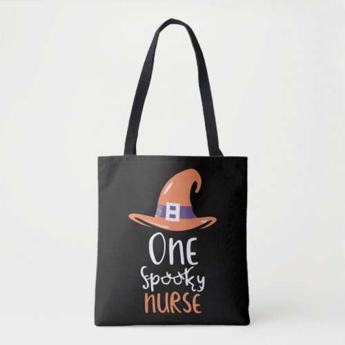 Nursing Paws and Halloween Claws _ One Spooky Nurs Tote Bag
