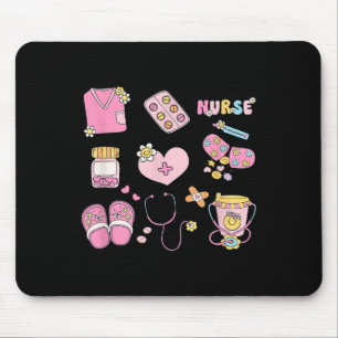 Nursing Profession Doodles Co. Nurse Doodles Women Mouse Pad