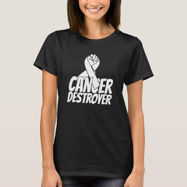Nursing Ribbon Caretaker  Hospital Oncology Nurse T-Shirt (Front)