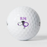 Nursing Rn Stethoscope   Golf Balls at Zazzle