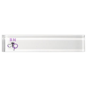 Nursing RN Stethoscope Name Plate