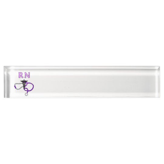 Nursing RN Stethoscope Name Plate