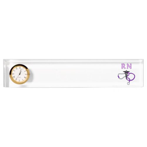 Nursing RN Stethoscope Nameplate