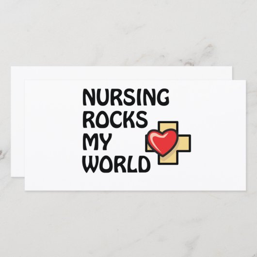 NURSING ROCKS MY WORLD (Front/Back)
