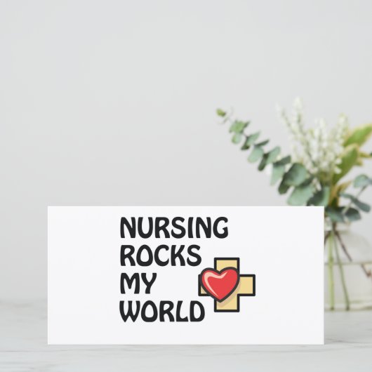 NURSING ROCKS MY WORLD (Standing Front)