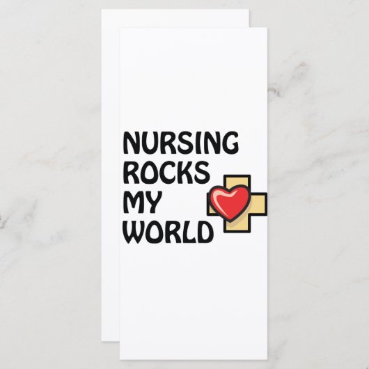 NURSING ROCKS MY WORLD (Front/Back)