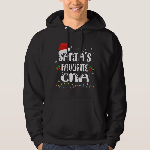 Nursing Santa Favorite CNA Certified Nursing Assis Hoodie