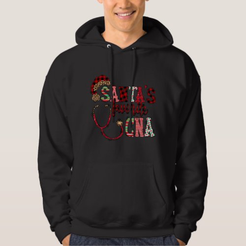 Nursing Santas Favorite CNA Certified Nursing Assi Hoodie