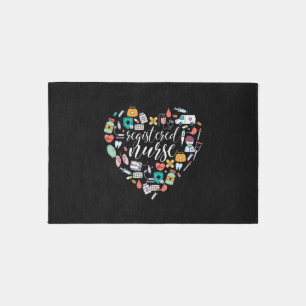 Nursing Schoo Design Registered Nurse   Rug