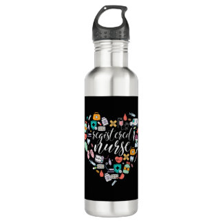 Nursing Schoo Design Registered Nurse   Stainless Steel Water Bottle