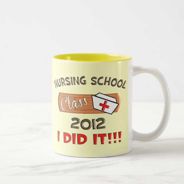 Nursing School 2012 Graduation Two-Tone Coffee Mug (Right)