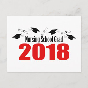 Nursing School 2018 Postcard Invite (Red Caps)