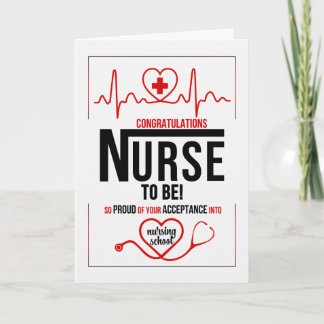 Nursing School Acceptance Congratulations Card