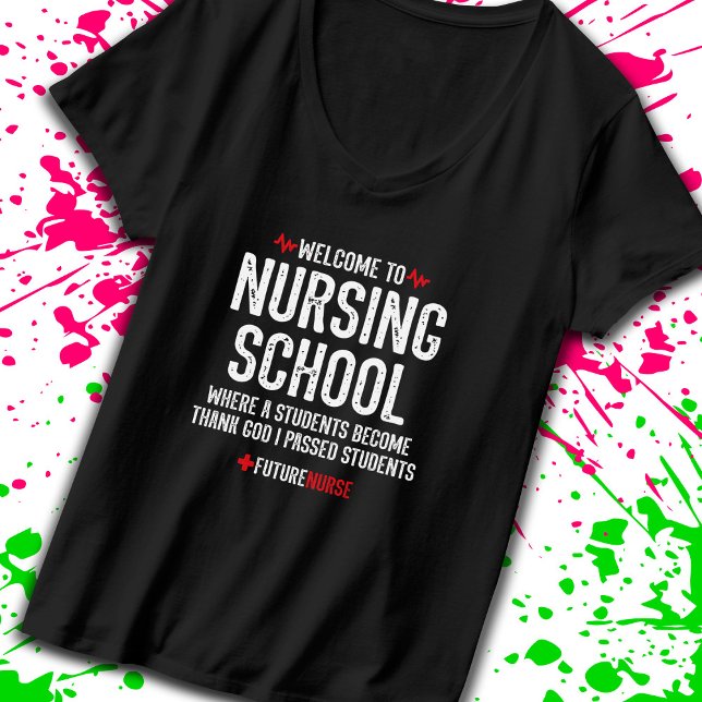 Nursing School Gift - Nursing Student T-Shirt (Embrace your spirit as a nursing student who enjoys motivational sarcasm! -Teemixer)