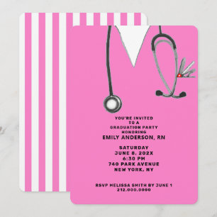 Nursing School Grad 2026 Party Invitation