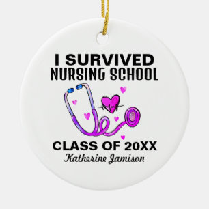 Nursing School Grad Ceramic Ornament