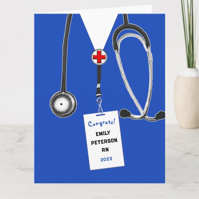 Nursing School Grad Congrats Card (Front)