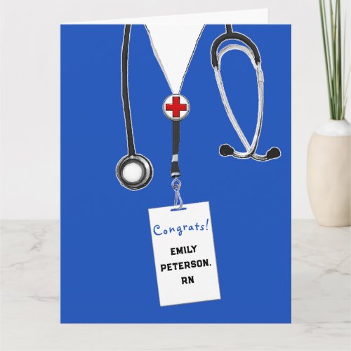 Nursing School Grad Congrats Card