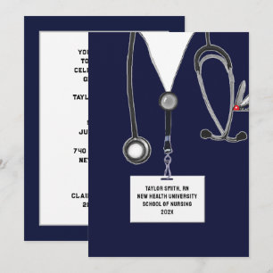 Nursing School Grad Party Invitation