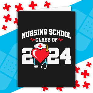 Nursing School Graduate 2024 Nurse Graduation Card