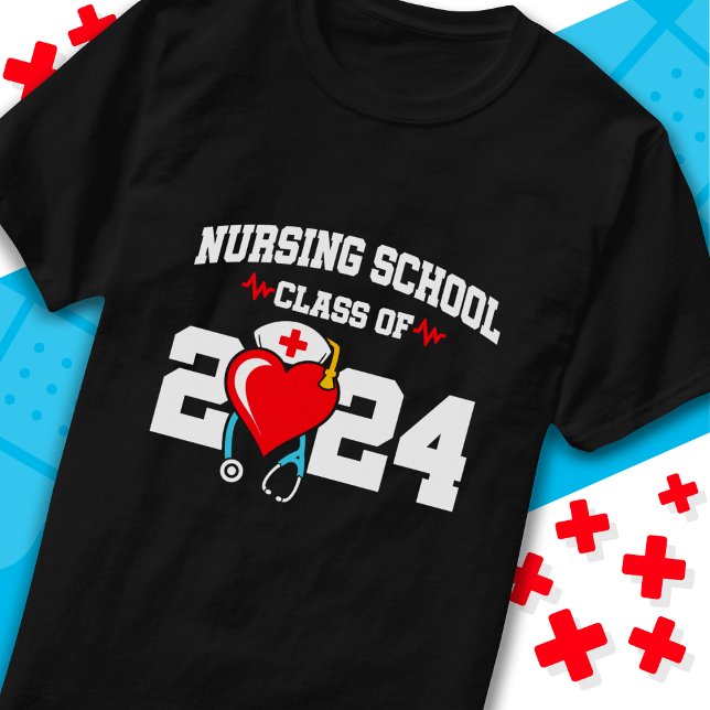 Nursing School Graduate 2024 Nurse Graduation T-Shirt (Creator Uploaded)