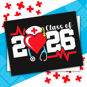 Nursing School Graduate 2026 Nurse Graduation Postcard