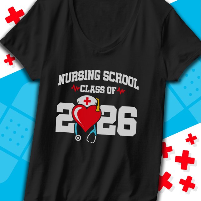 Nursing School Graduate 2026 Nurse Graduation T-Shirt (Creator Uploaded)