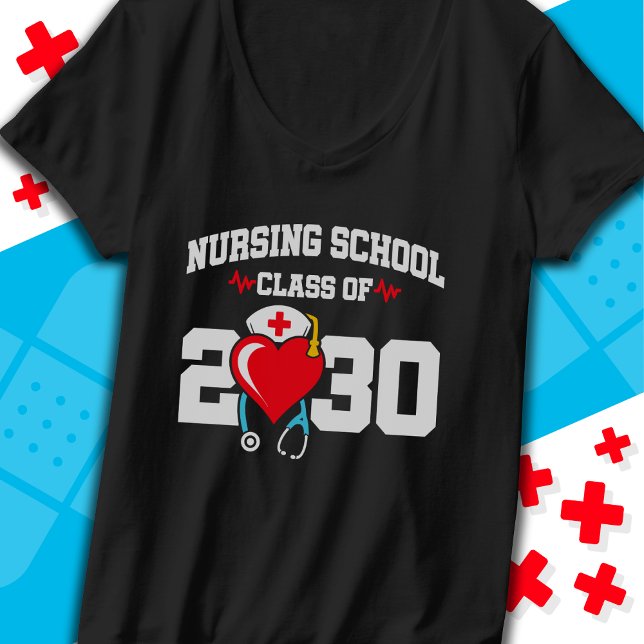 Nursing School Graduate 2030 Nurse Graduation T-Shirt (Creator Uploaded)