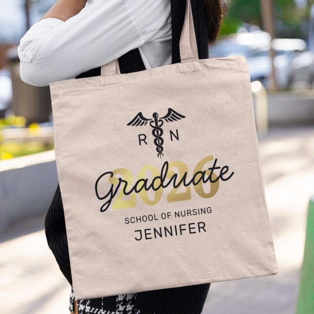 Nursing School Graduate Class of 2026 Tote Bag (Creator Uploaded)
