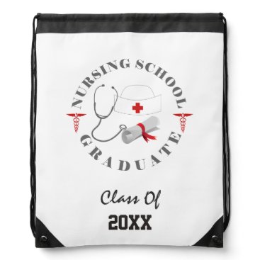 Nursing School Graduate Gear Drawstring Bag