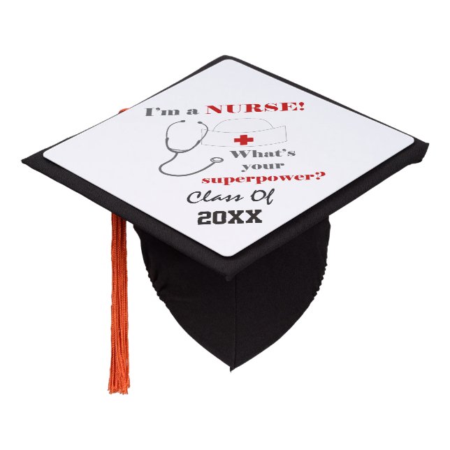 Nursing School Graduate Gear Graduation Cap Topper (Angled)