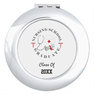 Nursing School Graduate Gear Mirror For Makeup